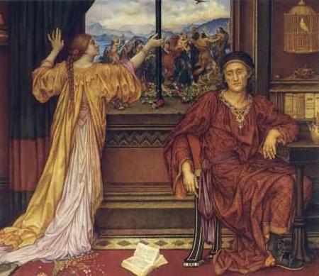 Evelyn De Morgan The Gilded Cage oil painting picture